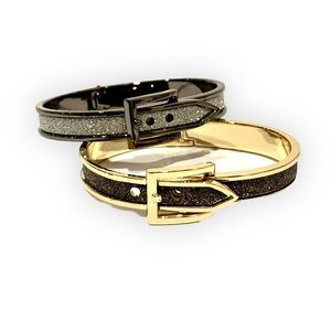 🌟💥SALE🌟💥 EXPRESS Thin Glitter Buckle Bangles in Silver OR Gold | NWOT